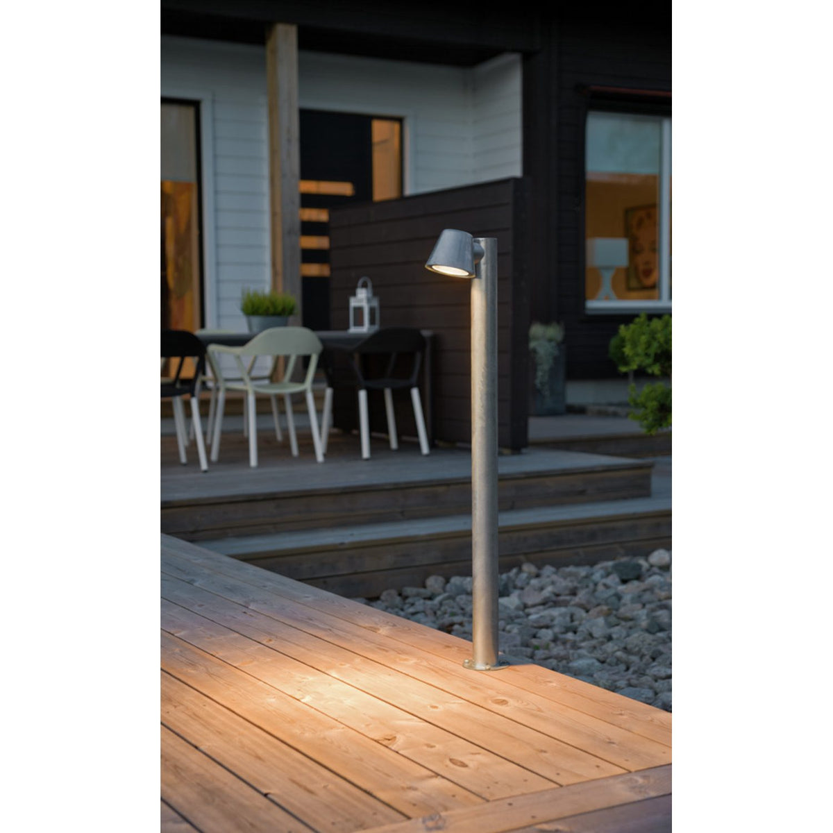 Trieste GU10 100 cm Pollare Galvaniserad