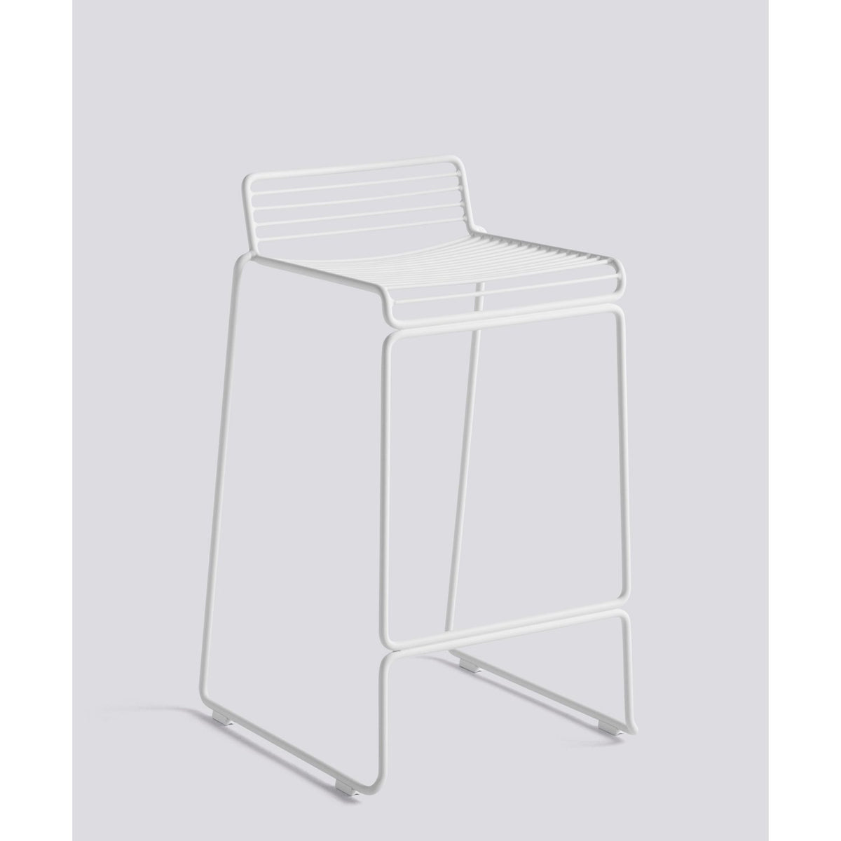Hee 65 cm Barpall White – pulverlackerat stål