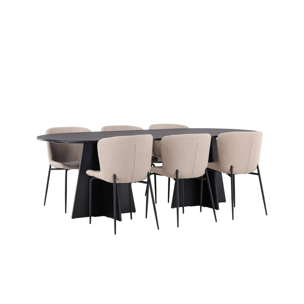 Bootcut, Modesto Oval matgrupp Svart,Brun, Svart, 230 x 115