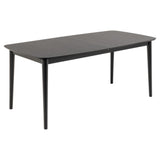Montreux Matbord 75x219x90 cm Svart