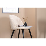 Sammet Matstol Beige,Svart, Polyesterlinne, 54 x 77 x 50