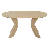 Alver Matbord Vitpigmenterad, Med 2 tillägg, 105 cm
