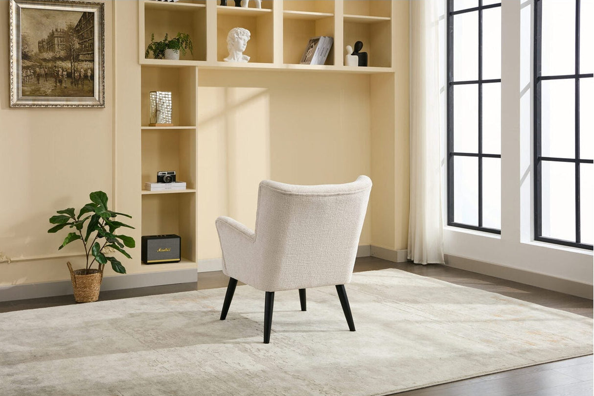 Marie Fåtölj Bouclé Cream