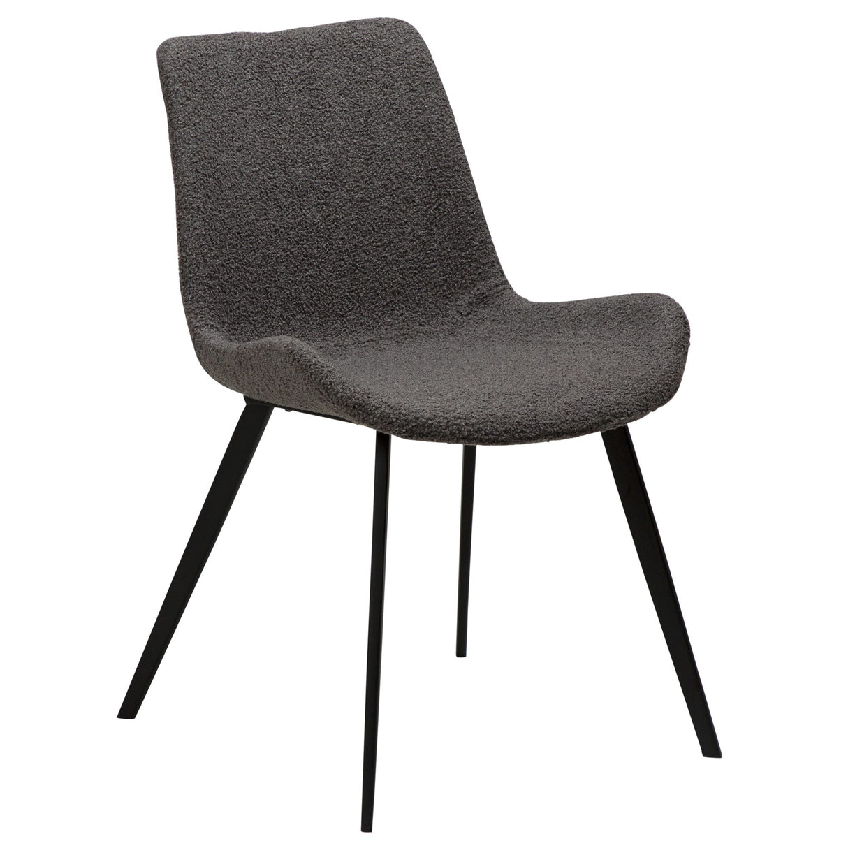 Hype Stol Stone Bouclé, Black