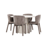 Lanzo, Astoria Runt matgrupp Brun, Beige, 4st