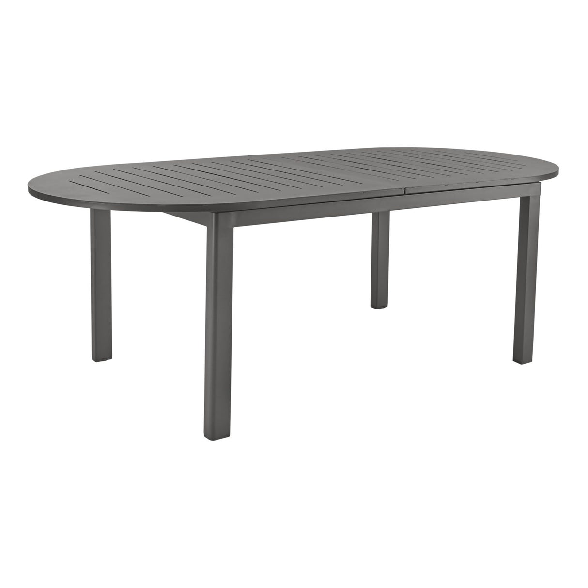 Lomma Matbord Elipse 220-280x110 cm Antracit