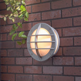 Oden E27 Opal Vägglampa Ute Aluminium