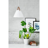 Strap Taklampa 27 cm, Opal vit