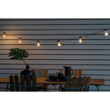 E27 LED Svart kabel 24V/IP44 Ljusslinga Ute 10 Lampor (4.5m), Amber