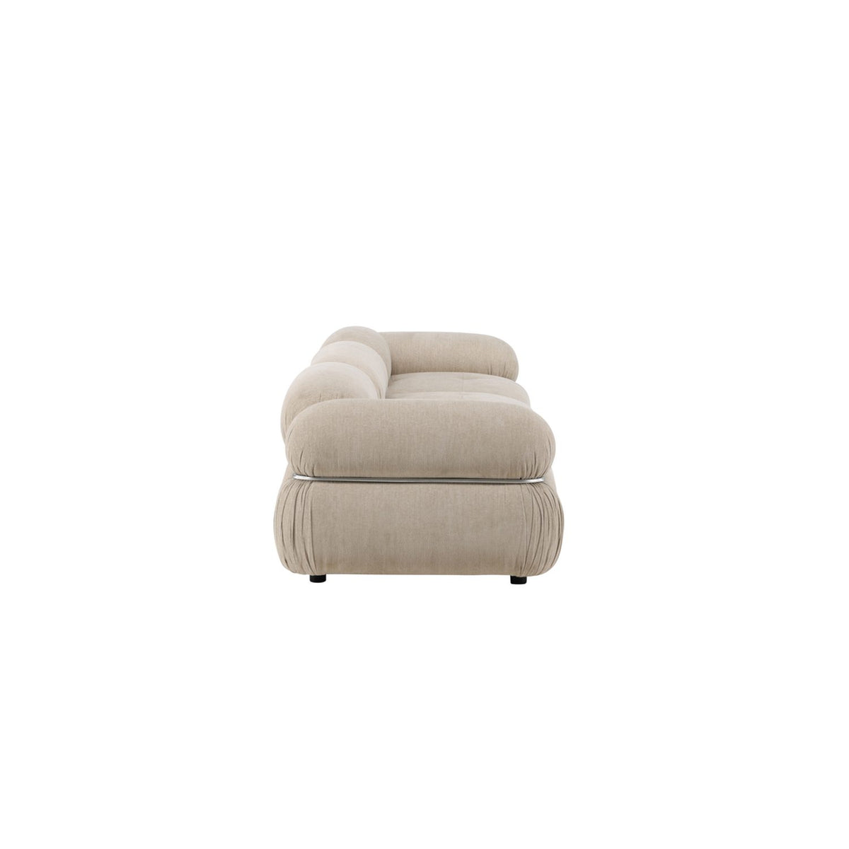 Mika 3-sitssoffa Beige, Silver