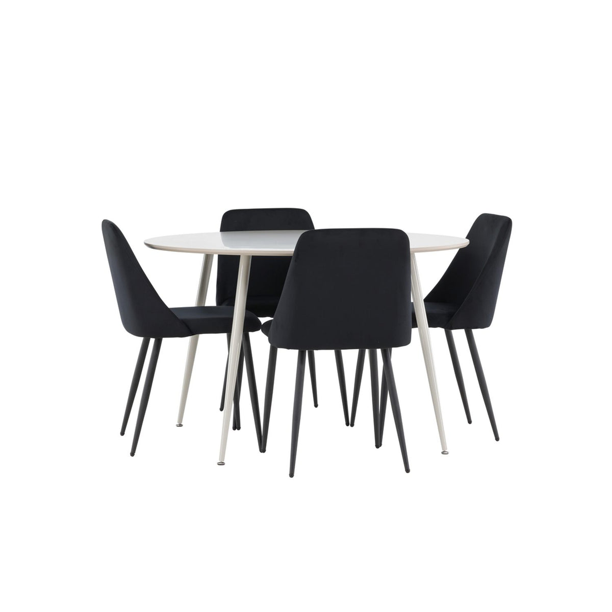 Plaza, Night Rund matgrupp Svart, Beige, ⌀120