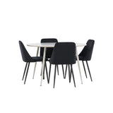 Plaza, Night Rund matgrupp Svart, Beige, ⌀120