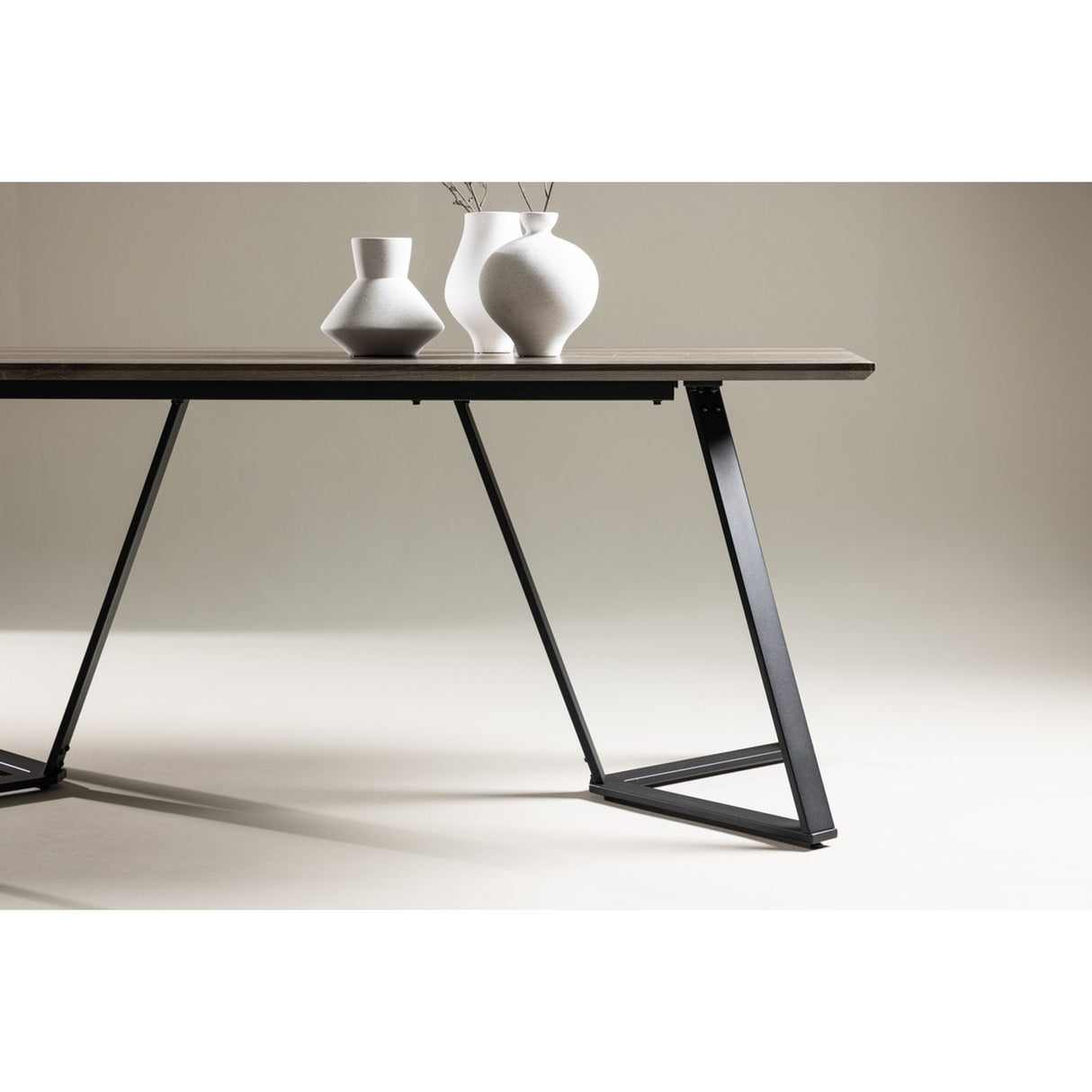Marina Rektangulärt matbord Svart,Grå, Papperslaminat, 180 x 90