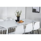 Polar, Arctic Rektangulär matgrupp Svart, vit, Vit, 180 x 90