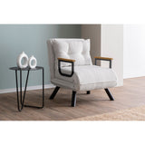 Freetown Single (26 x 120 x 60 cm) 1-sits bäddsoffa Vit