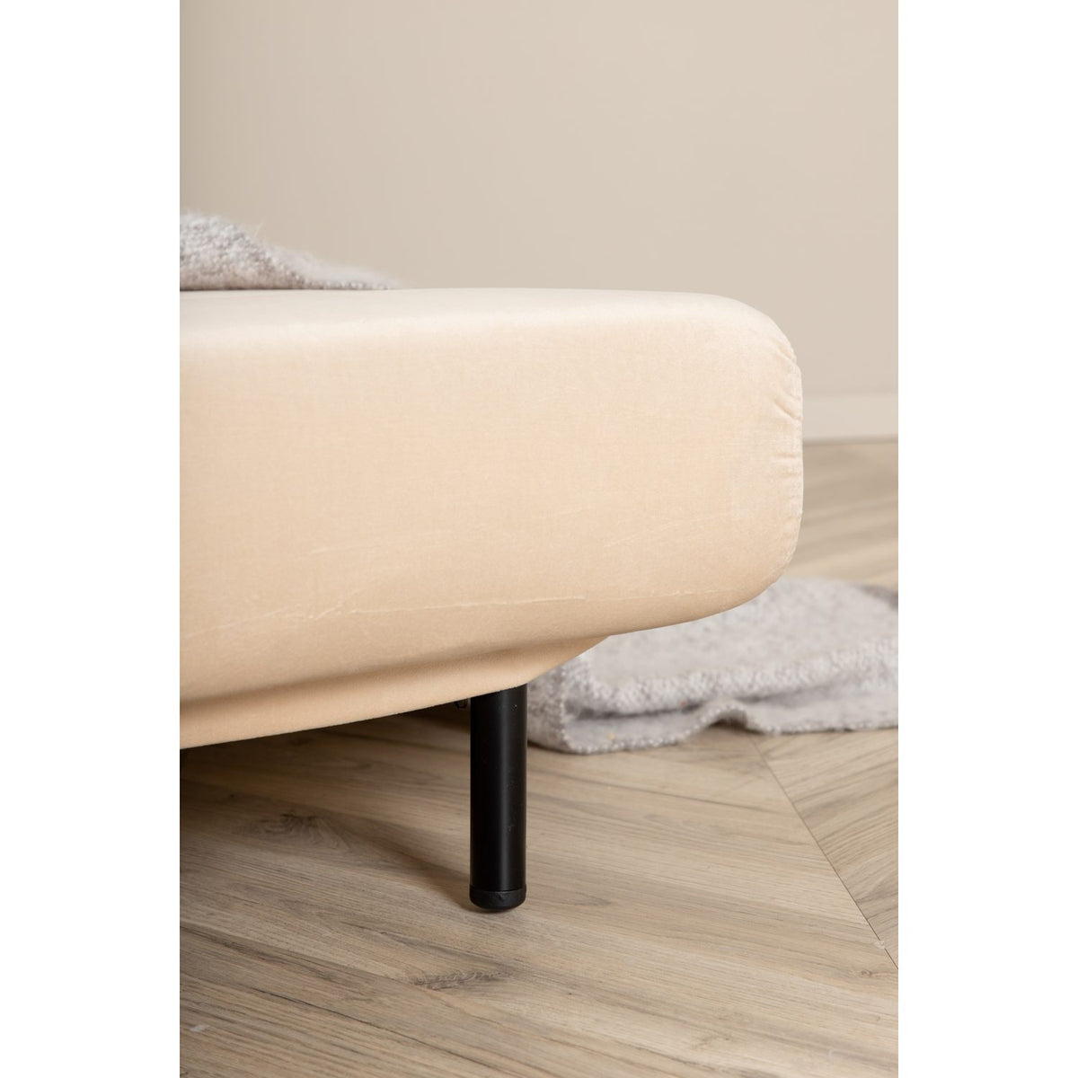 Vicky Fällsäng Beige, Polyestersammet