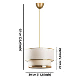 Cake (H 65 cm) Creme guld Ljuskrona