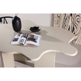 Flower Ovalt matbord Beige
