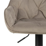 Toulon Barstol Trumpetbas Vic tyg Beige