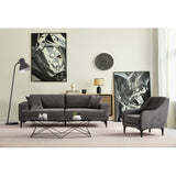 Harare 3-sits (234 x 100 x 78 cm) 3-sitssoffa Antracit