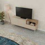 Cailin 140 (140 x 55 x 41,8 cm) TV-bänk Sandsten naturlig ek