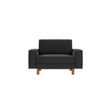 Wellington Loveseat (133 x 89 x 87 cm) 1-sitssoffa Nattgrå valnöt