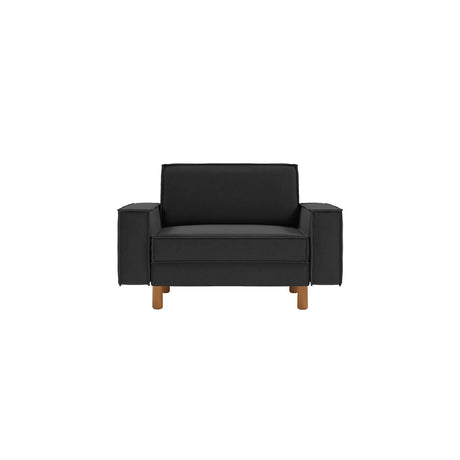 Wellington Loveseat (133 x 89 x 87 cm) 1-sitssoffa Nattgrå valnöt