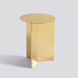 Slit runt Ø35 × H47 cm Sidobord Brass High gloss – mässingspläterat rostfritt stål