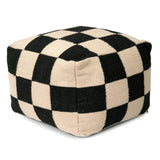 Square Puff Svart/Natur