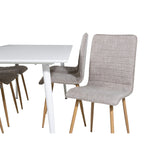 Polar, Windu Rektangulär matgrupp Beige,Natur, Vit, 180 x 90