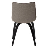 Glee Stol Pebble Earth Bouclé, Black