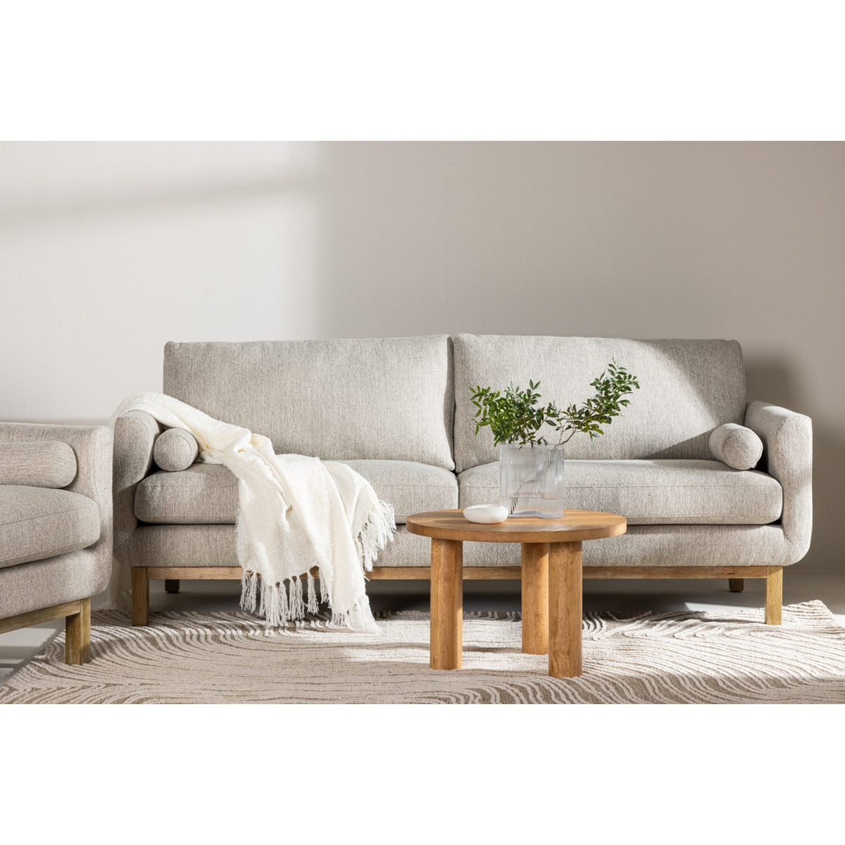 Olympos 3-sitssoffa Beige