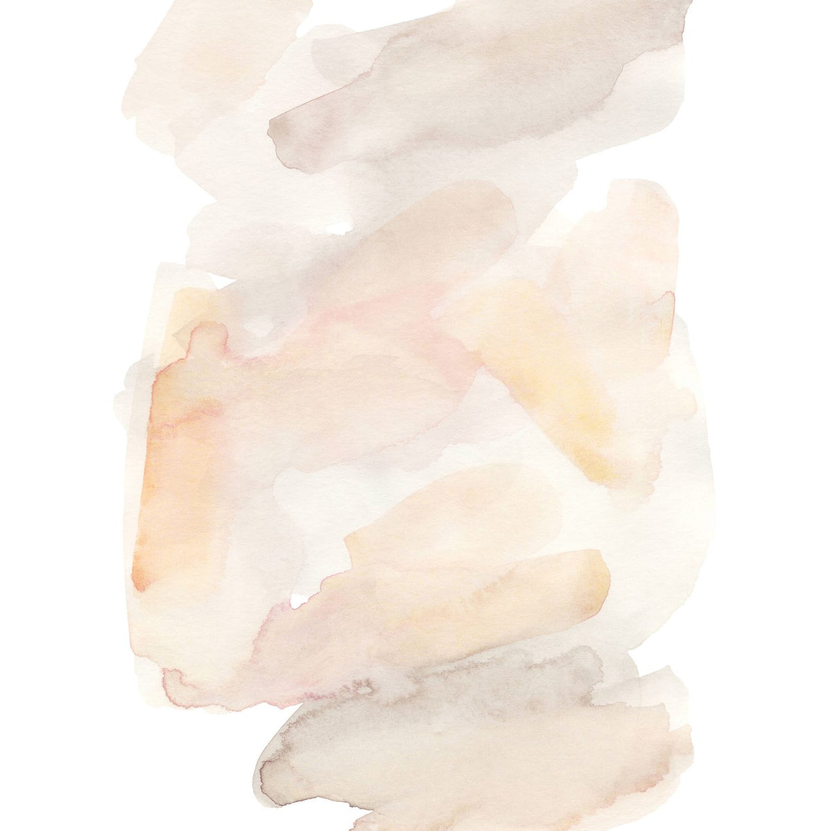 Akvarell Poster Beige, 30 x 40 cm
