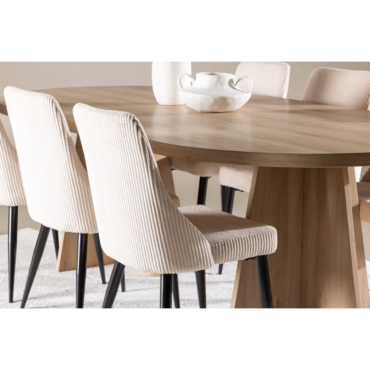 Bootcut, Leone Ovalt matgrupp Beige,Svart, Natur, 230 x 115