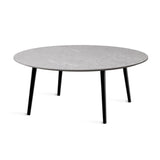 Miles Soffbord Ø 110 cm Sandstenslaminat, Fyra träben