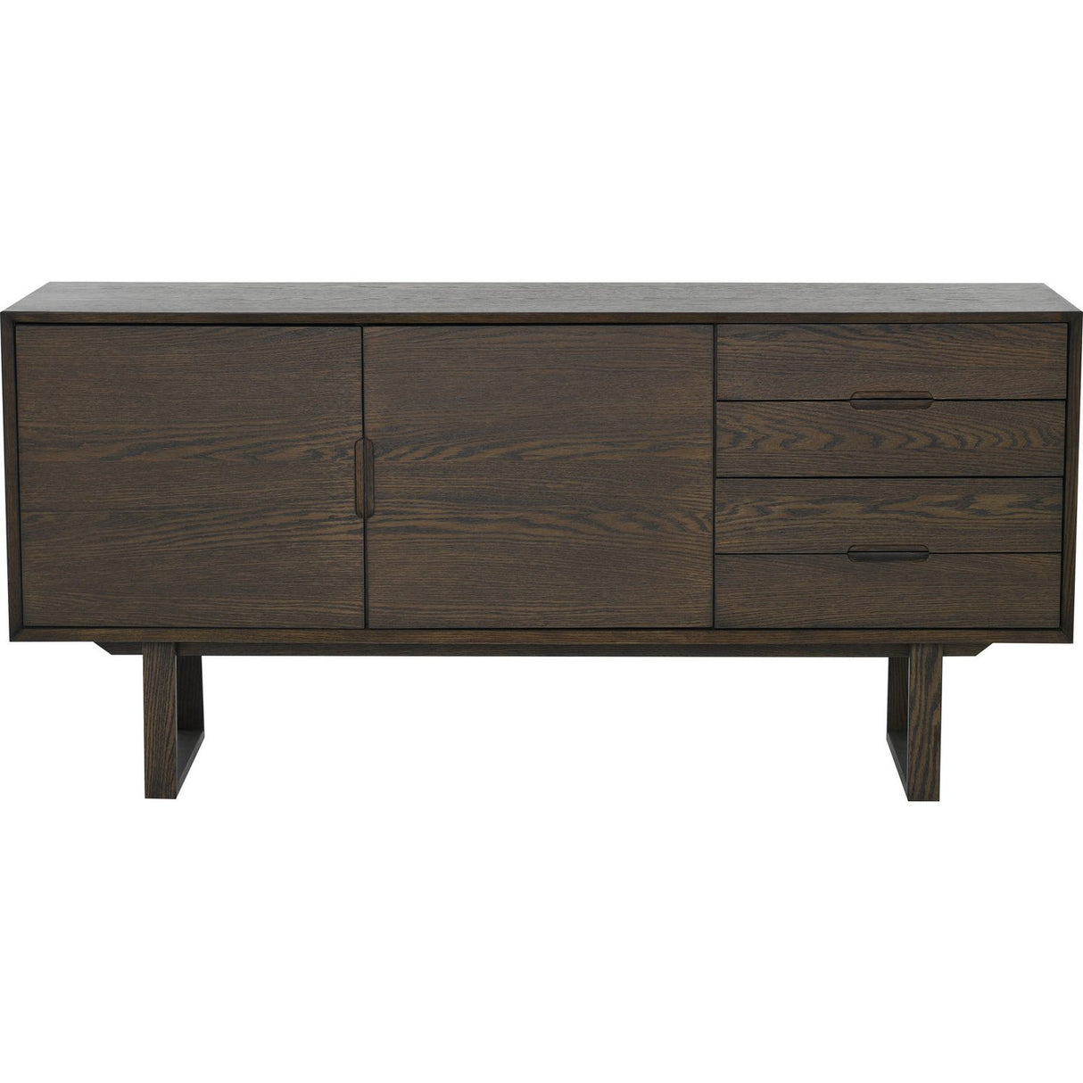 Tanum Sideboard Brunlackad Ekfaner