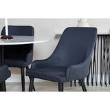 Estelle, Plaza Rund matgrupp Svart, Vit, 4st