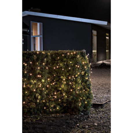 LED Skymningssensor och timer 6/9h Ljusslinga Ute Amber/Svart Kabel, 240 Lampor (23.9m)