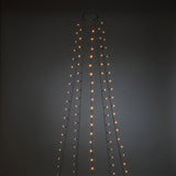 Slinga Frostad LED Mörkgrön Kabel Julgransbelysning Amber, 180 cm