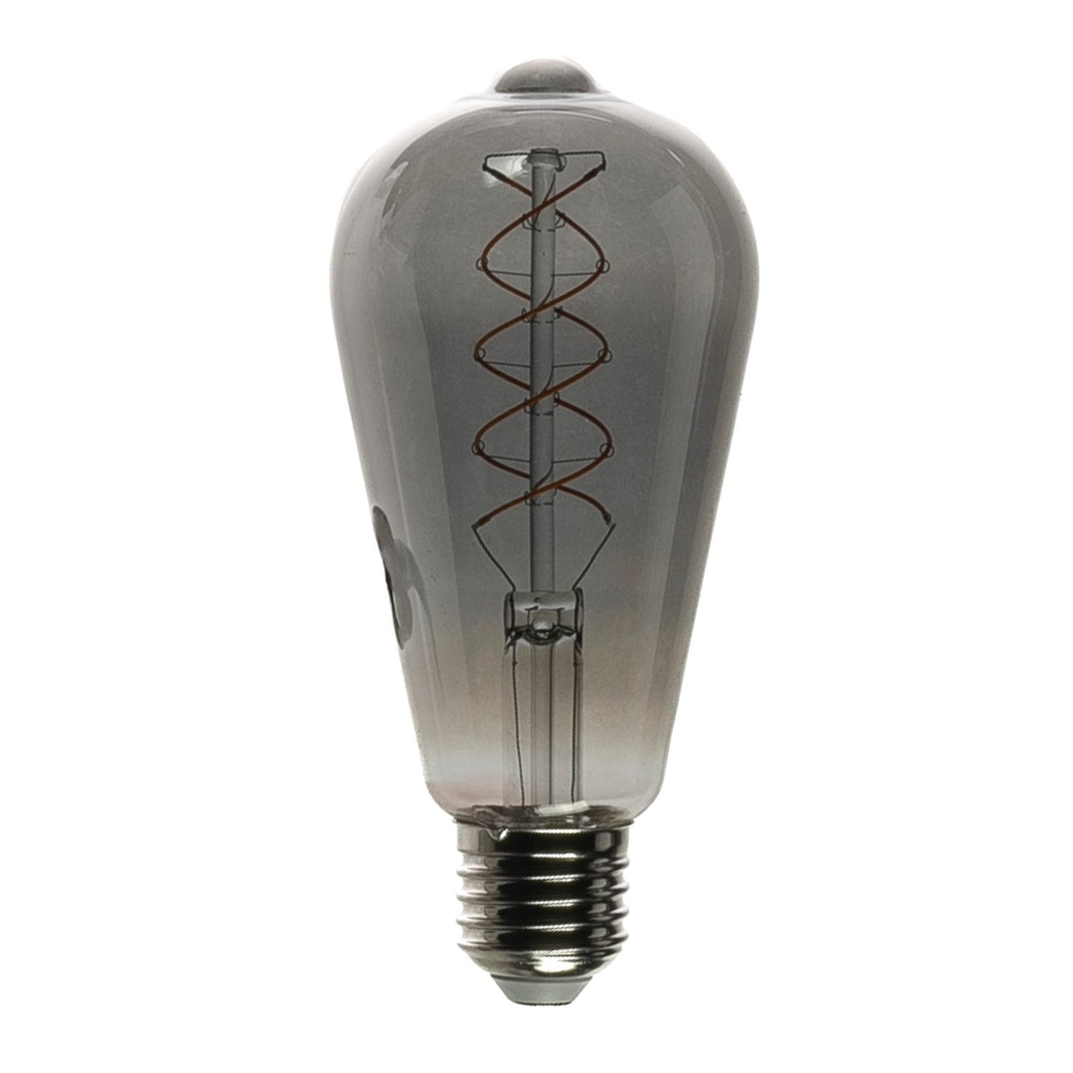 Glödlampa E27 SPIRAL-LED ST64 Glödlampa Rökfärgad