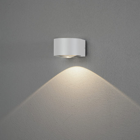 Gela HP-LED Ned Vägglampa Ute Vit