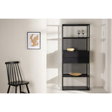 Santiago Hylla Svart, 80 x 185