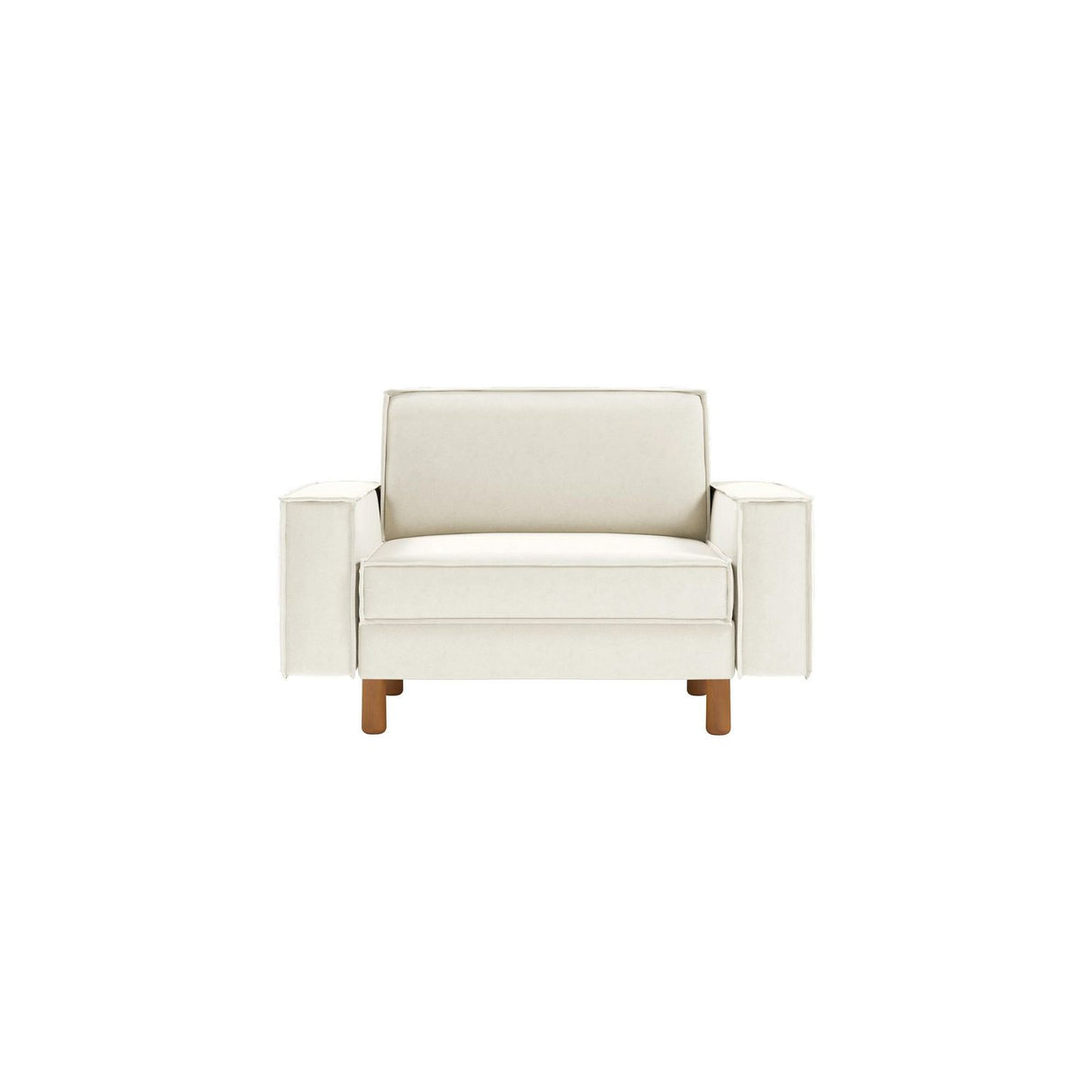 Wellington Loveseat (133 x 89 x 87 cm) 1-sitssoffa Mjölkskum valnöt