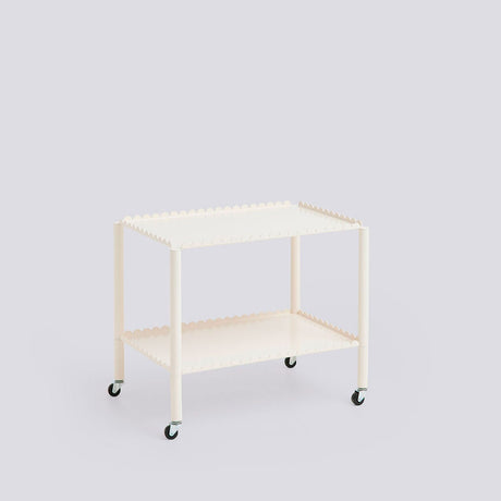 Arcs låg 44 × 63 × 53,5 cm Serveringsvagn Eggshell