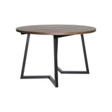 Röa inkl 2 Tillägg Ø120 - 200 cm Matbord Brun