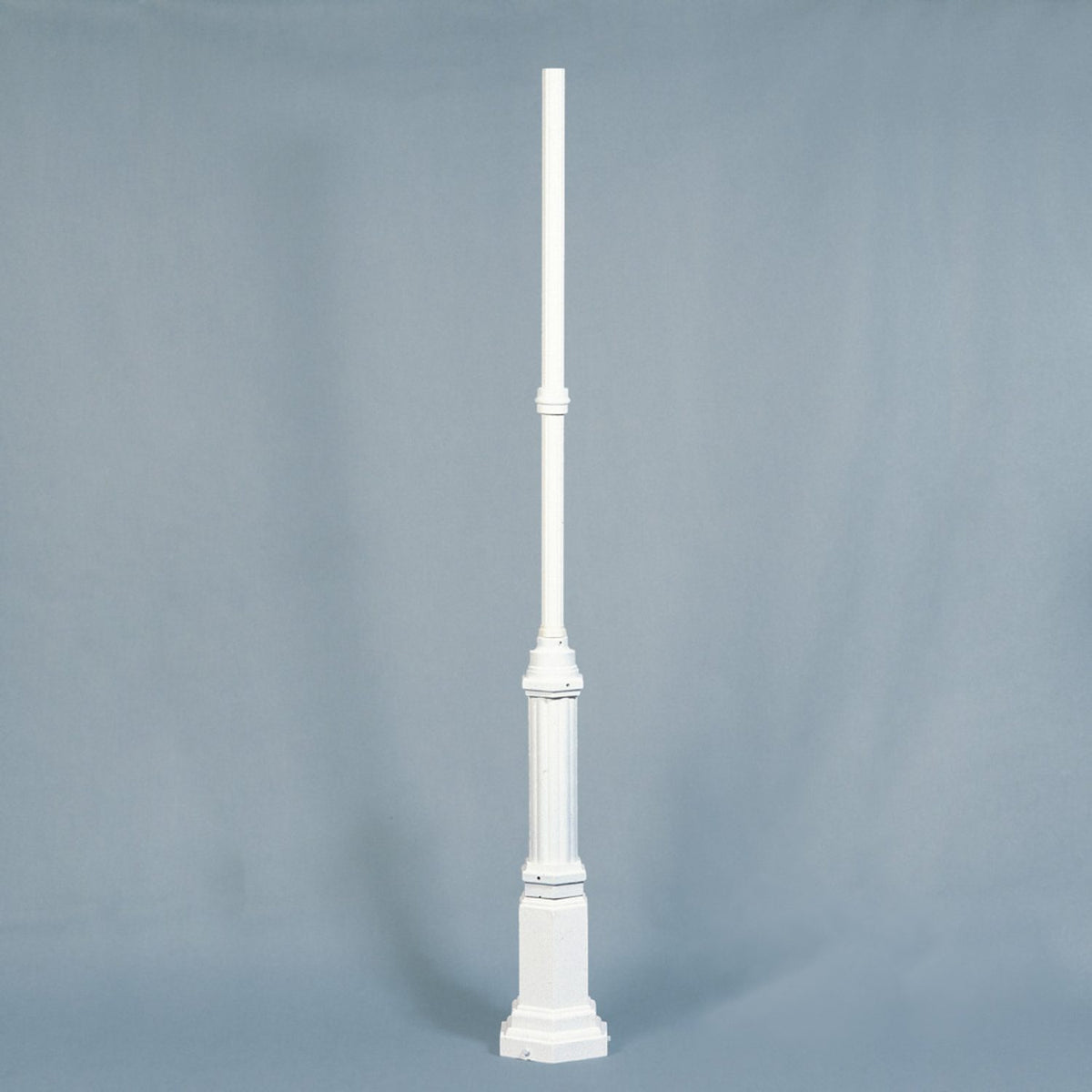 Hercules 263 cm Belysningsstolpe Vit