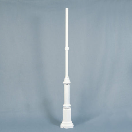 Hercules 263 cm Belysningsstolpe Vit