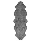 Curly Dubbel Fårskinn Fäll Gotland Grey