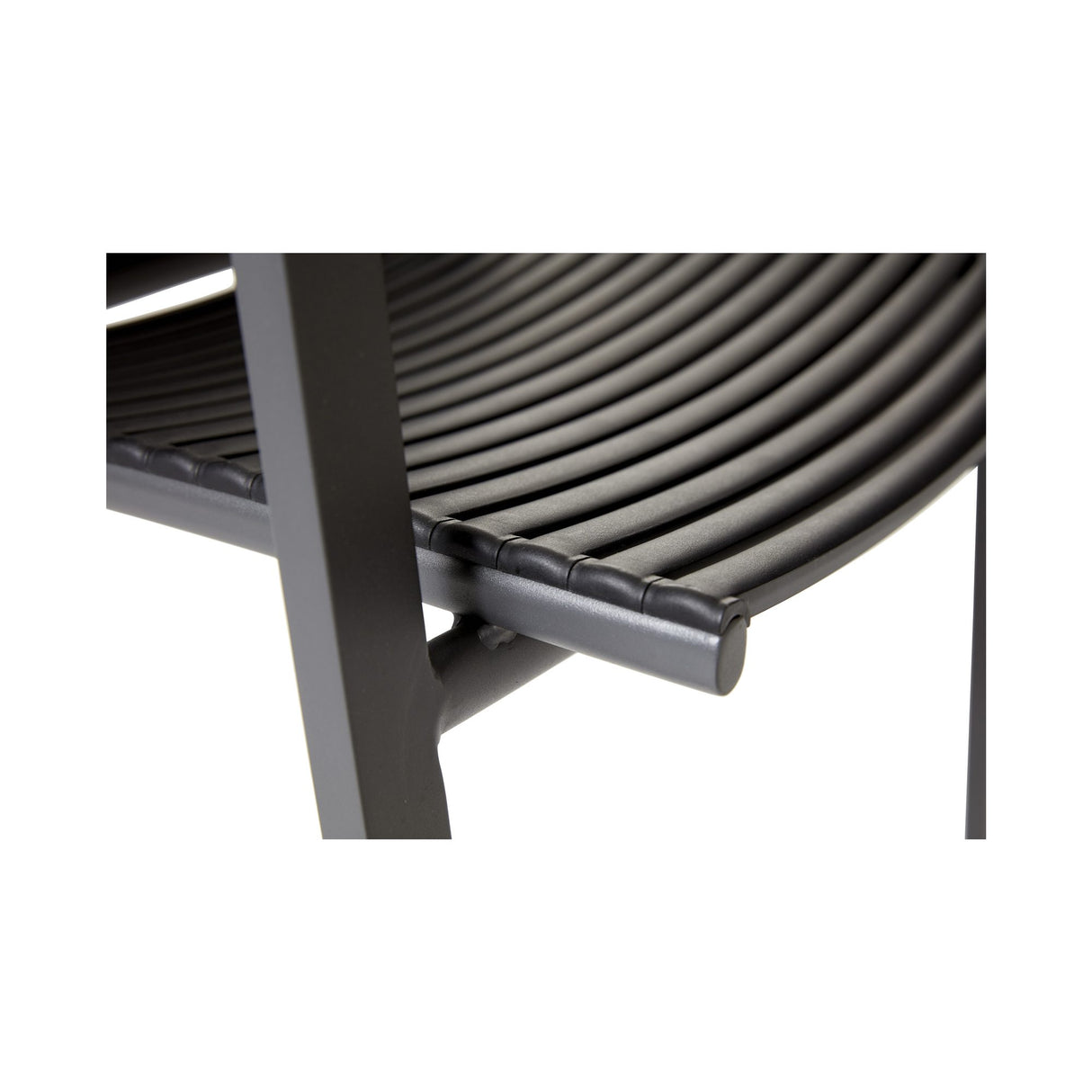 Mood Extreme Trädgårdsstol i Teak och Antracit Aluminium Smala lameller