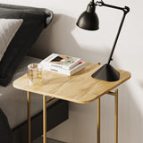 Bamako V (46 x 56 x 46 cm) Soffbord Guld Natur